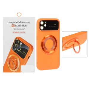 قاب Auto Focus هولدر دار Magsafe مدل Apple iPhone 11 - نارنجی